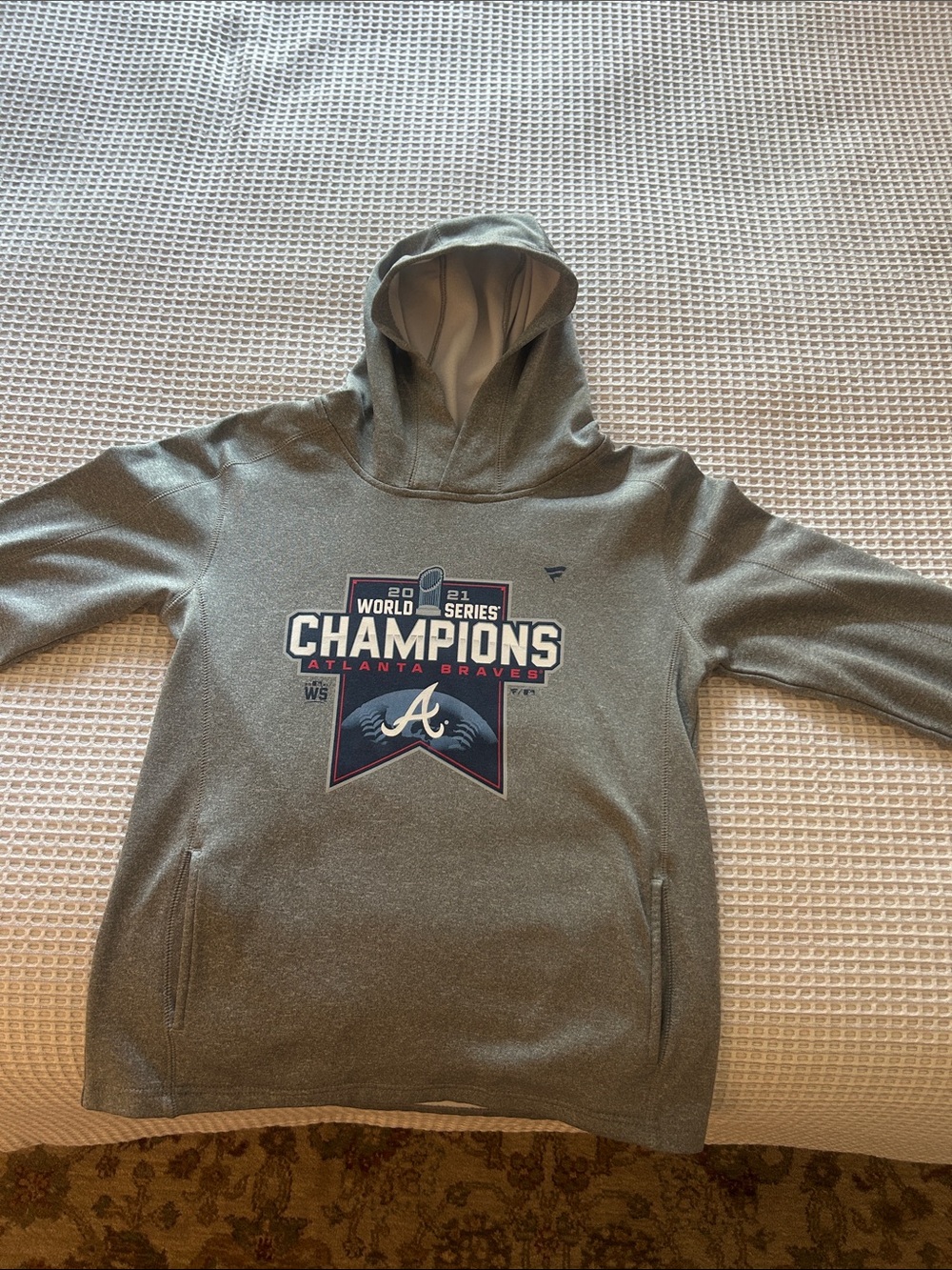 Altanta Braves 2021 World Series Championship Gray Hoodie